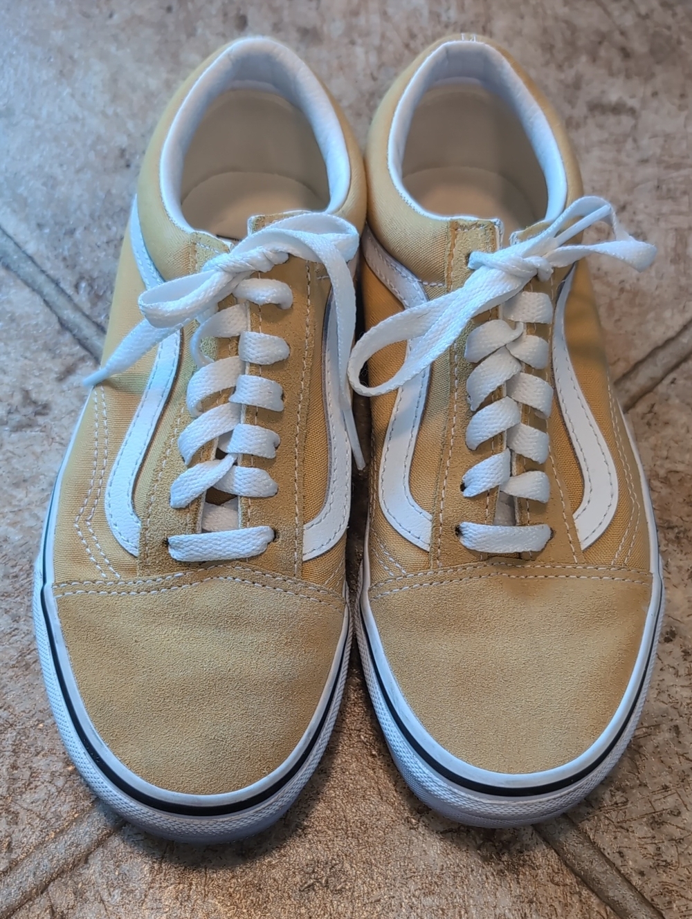 Vans Old Skool Sneakers in Yellow with White Stripe